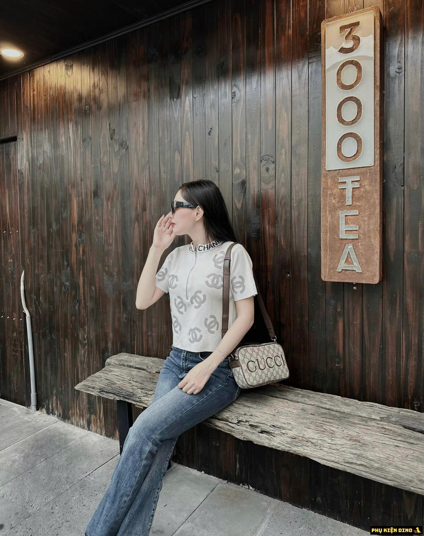 Túi Gucci Hộp Dáng Vuông Size 22 Màu Nâu 3 Túi Gucci Hộp Dáng Vuông Size 22 Màu Nâu