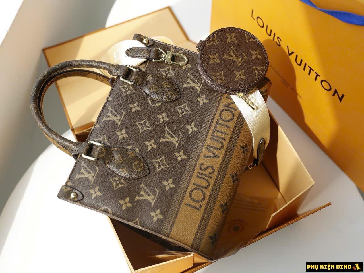 Túi Louis Vuitton LV Công Sở Họa Tiết Sang Trọng 2 Túi Louis Vuitton LV Công Sở Họa Tiết Sang Trọng Màu Nâu