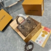 Túi Louis Vuitton Onthego Nano Mini Size 20 Hồng Nâu Đen 12 Túi Louis Vuitton LV Onthego Nano Mini Size 20 Màu Nâu