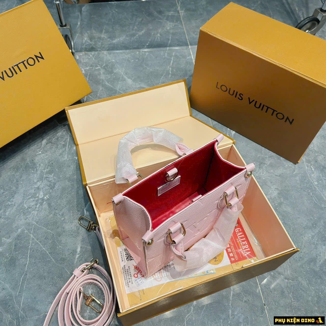 Túi Louis Vuitton Onthego Nano Mini Size 20 Hồng Nâu Đen 4 Túi Louis Vuitton Onthego Nano Mini Size 20 Hồng