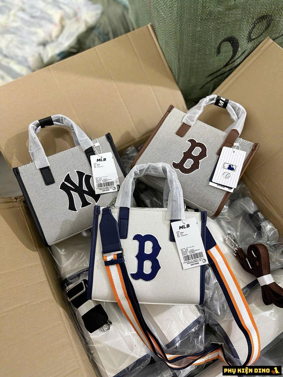 Túi MLB Basic Tote Canvas 3 Mẫu Chữ B NY 1 Túi MLB Basic Tote Canvas 3 Mẫu Chữ B NY