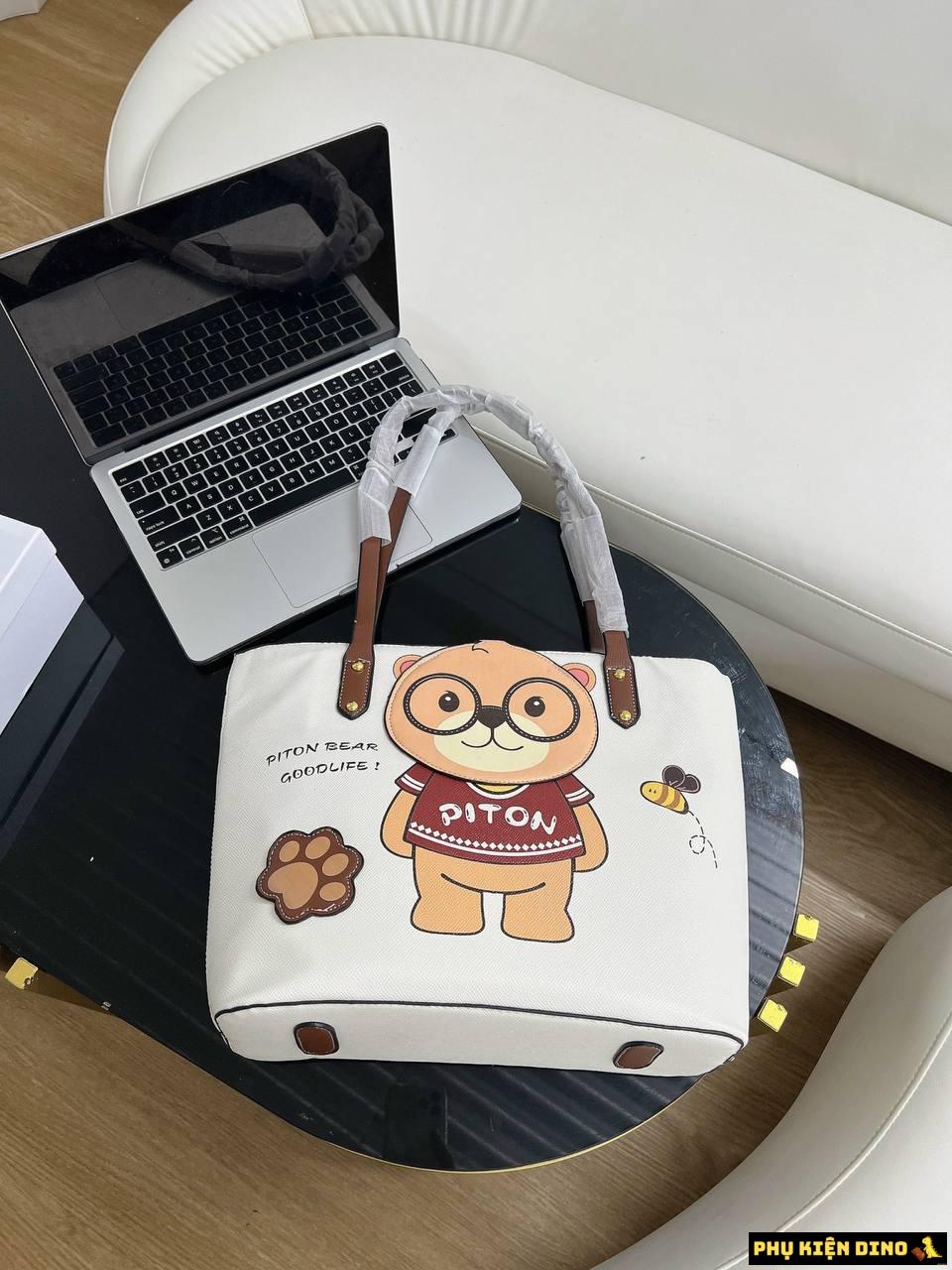 Túi Tote Gấu Size 28 Tote Piton Bear 8 Túi Tote Gấu Piton Bear