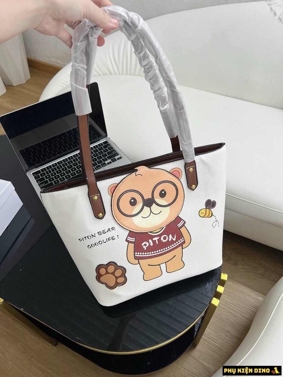 Túi Tote Gấu Size 28 Tote Piton Bear 1 Túi Tote Gấu Size 28 Tote Piton Bear
