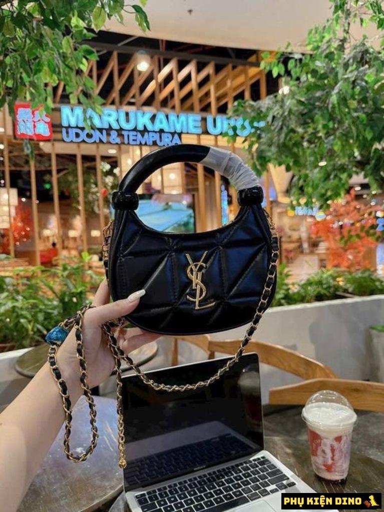 Túi YSL Quai Tròn Dây Xích Đeo Chéo Size 18 Trắng Đen Hồng 3 Túi YSL Quai Tròn Dây Xích Đeo Chéo Size 18 Trắng Đen Hồng