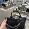Túi CNK Atwood Crinkle Effect Chain Embellished Tote Bag 18 Túi CNK Atwood Crinkle Effect Chain Embellished Tote Bag Black