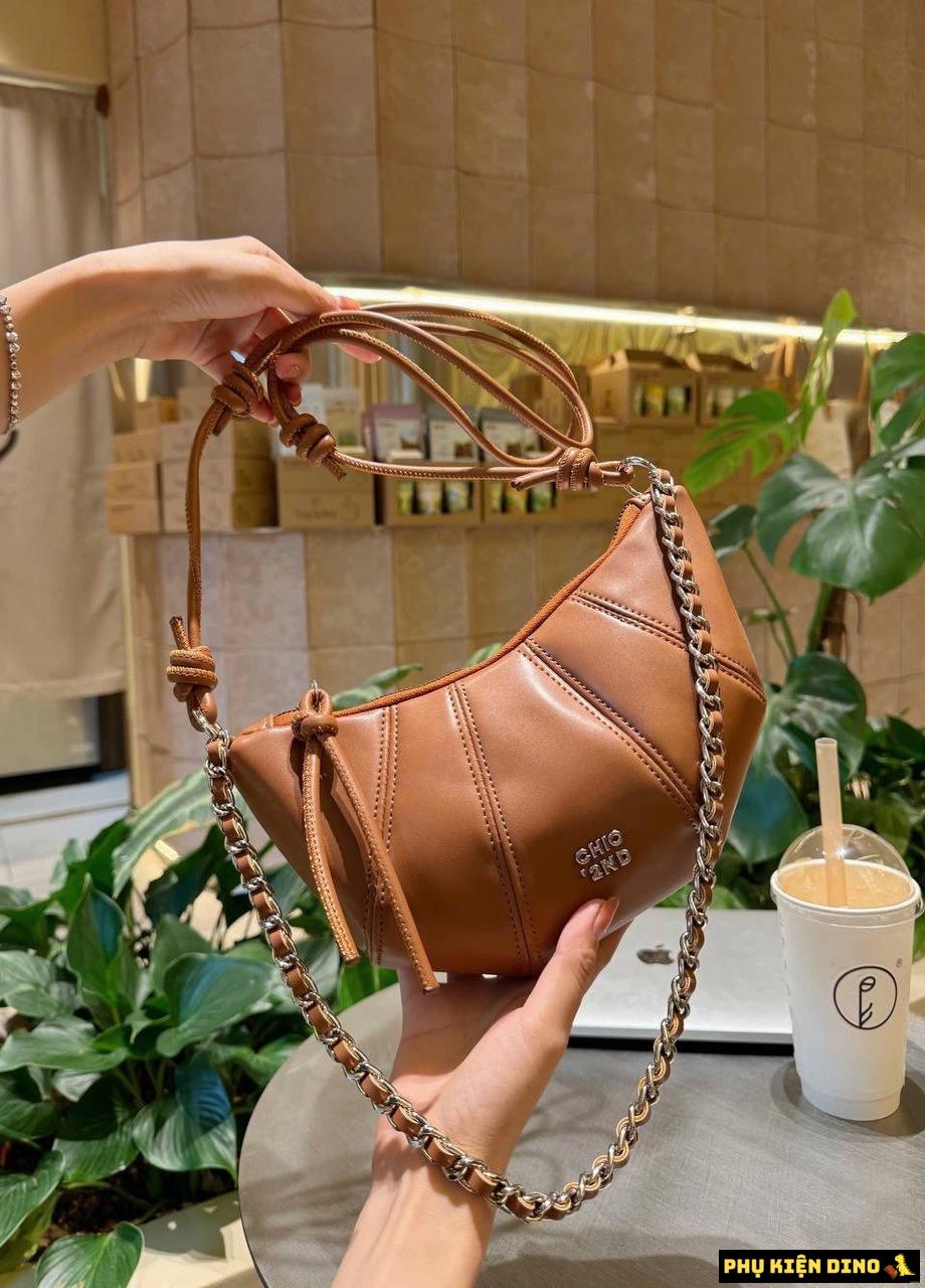 Túi Croissant Chio 2nd Bánh Sừng Bò 4 Màu Hot Size 20 7 Túi Croissant Chio 2nd Bánh Sừng Bò màu Nâu Size 20