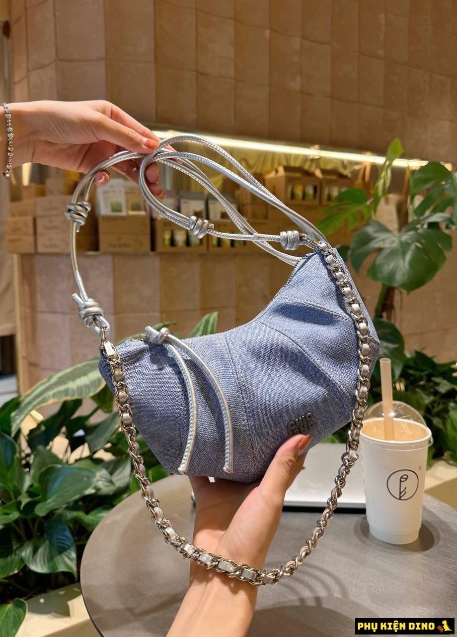 Túi Croissant Chio 2nd Bánh Sừng Bò 4 Màu Hot Size 20 5 Túi Croissant Chio 2nd Bánh Sừng Bò Màu Xanh Denim