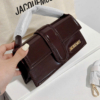 Túi Jacquemus Le Grand Bambino Handle Bag Da Bóng Fullbox 8 Túi Jacquemus Le Grand Bambino Da Bóng Màu Nâu Fullbox