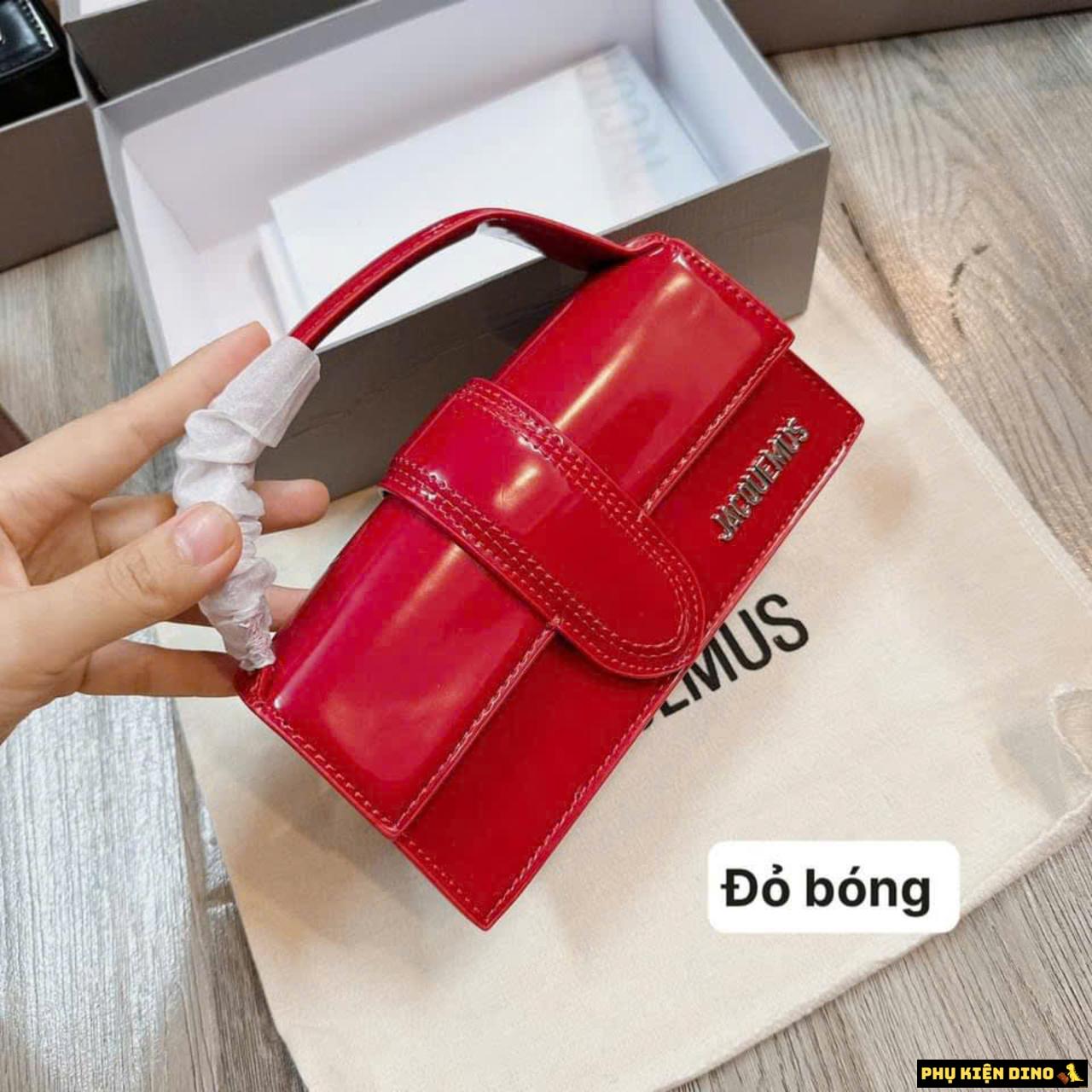 Túi Jacquemus Le Grand Bambino Handle Bag Da Bóng Fullbox 1 Túi Jacquemus Le Grand Bambino Handle Bag Da Bóng Fullbox