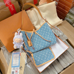 Túi Louis Vuitton LV CarryAll MM Denim Blue