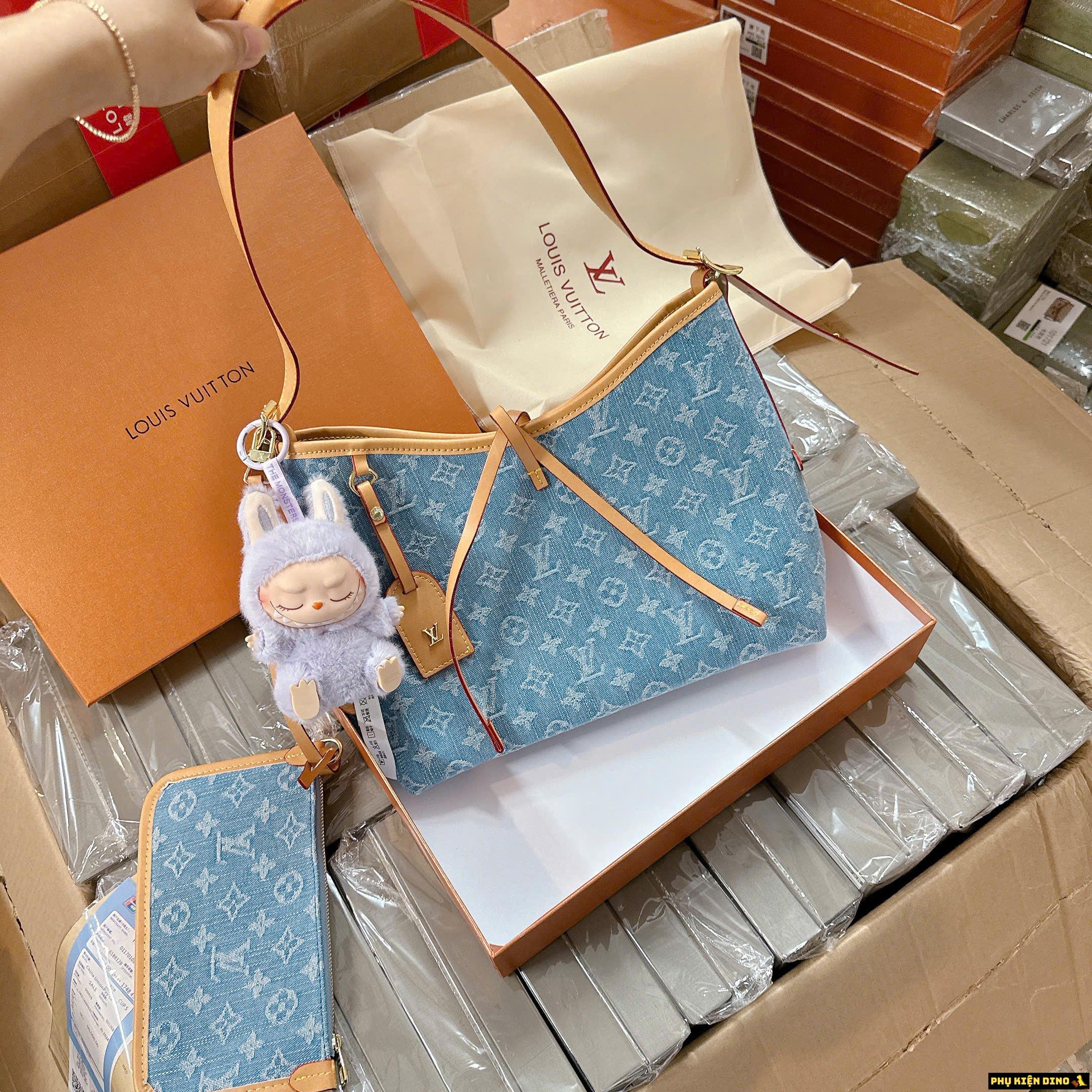 Túi Louis Vuitton LV CarryAll MM Denim Blue M46855 3 Túi Nữ Louis Vuitton CarryAll PM Blue