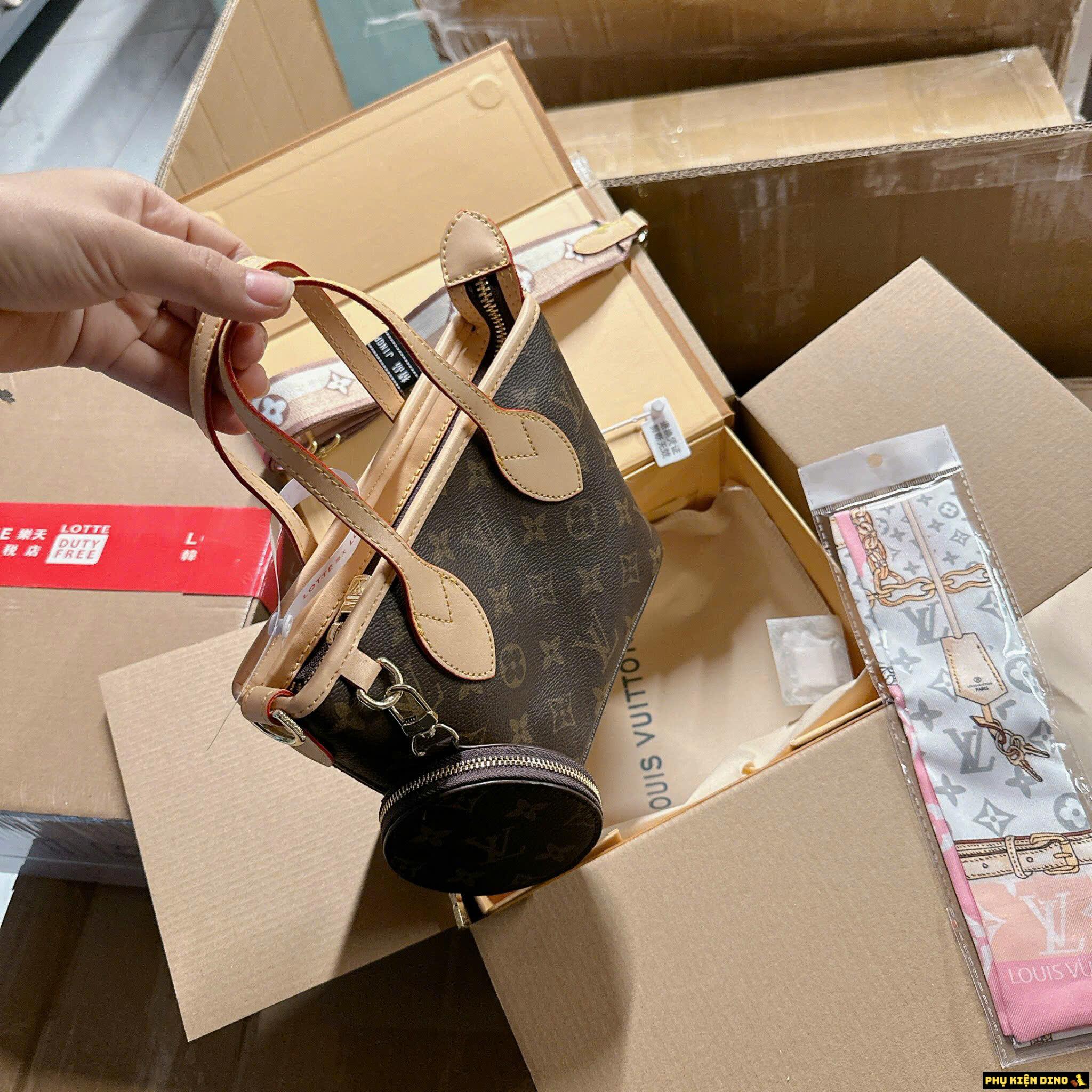 Túi Louis Vuitton LV Neverfull BB Màu Nâu M46786 3 Túi Xách Tay Nữ Louis Vuitton LV Neverfull BB