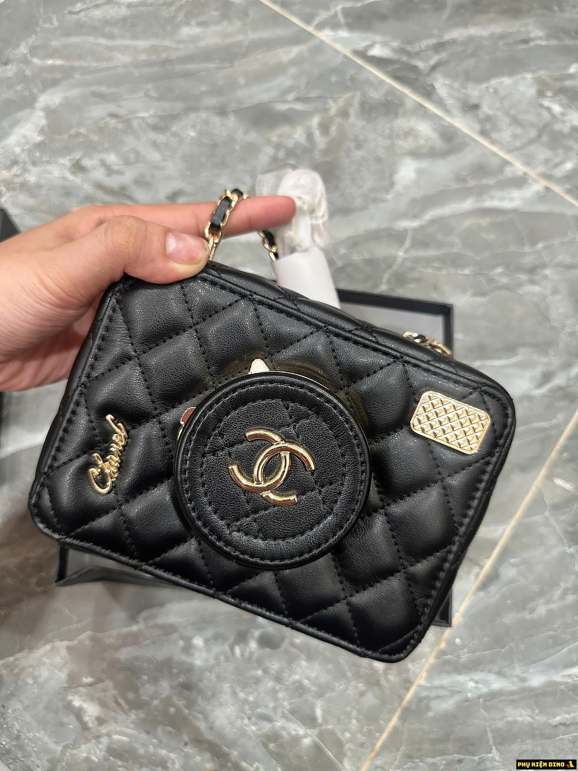 Túi Chanel 24 Camera Da Lambskin Black Size 19 6 Túi Chanel Camera Màu Đen Black