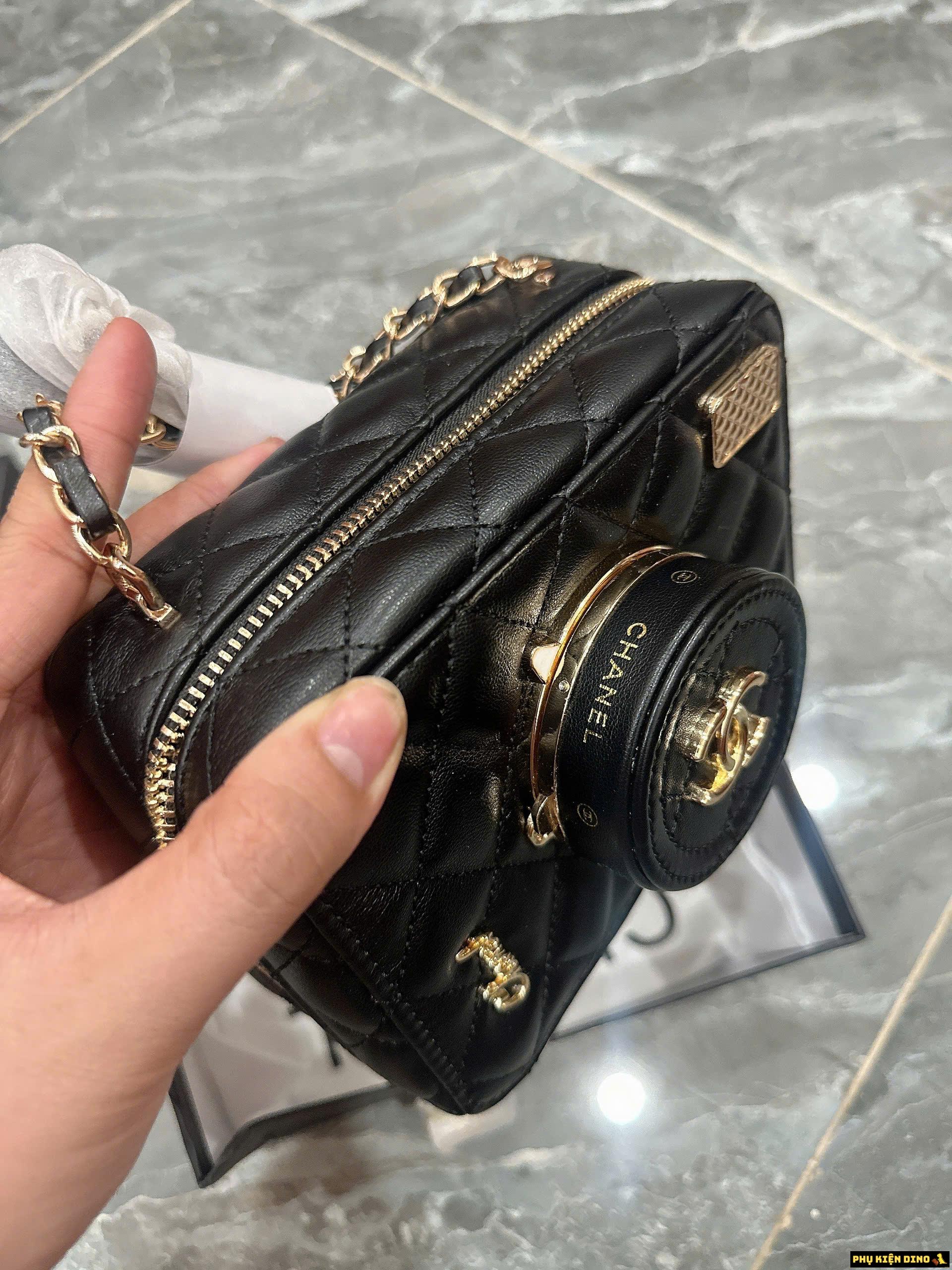 Túi Chanel 24 Camera Da Lambskin Black Size 19 5 Túi Chanel Camera Màu Đen Size 19