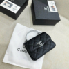 Túi Chanel Mini Quai Kiềng Màu Trắng Đen Fullbox 18 Túi Chanel Mini Quai Kiềng Màu Đen Fullbox