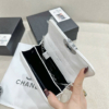 Túi Chanel Mini Quai Kiềng Màu Trắng Đen Fullbox 13 Túi Chanel Mini White Quai Kiềng Fullbox