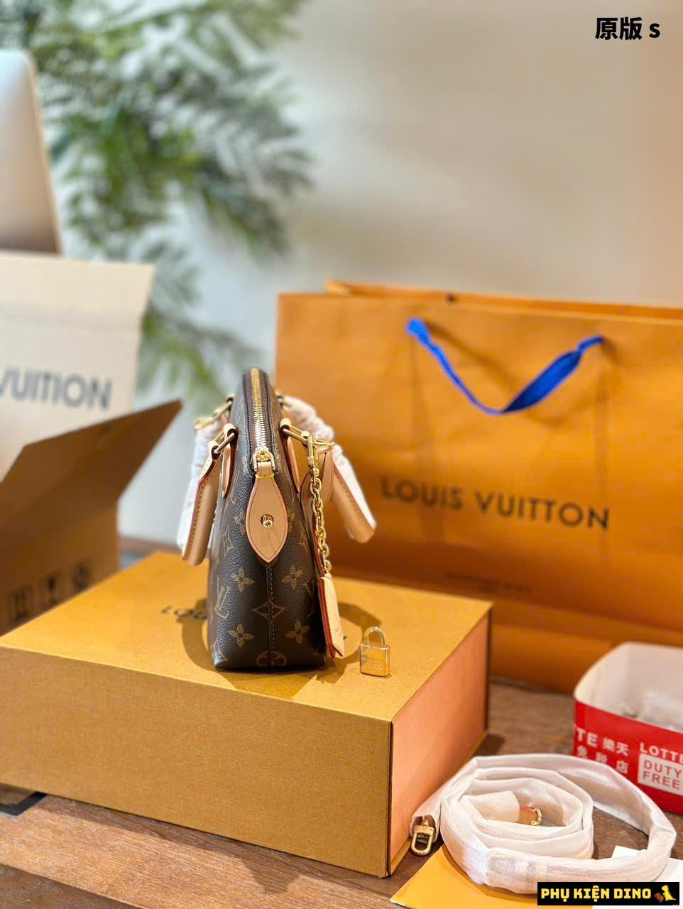 Túi Louis Vuitton LV Lockit BB Brown M12019 6 Túi Louis Vuitton LV Lockit Hàng Cao Cấp