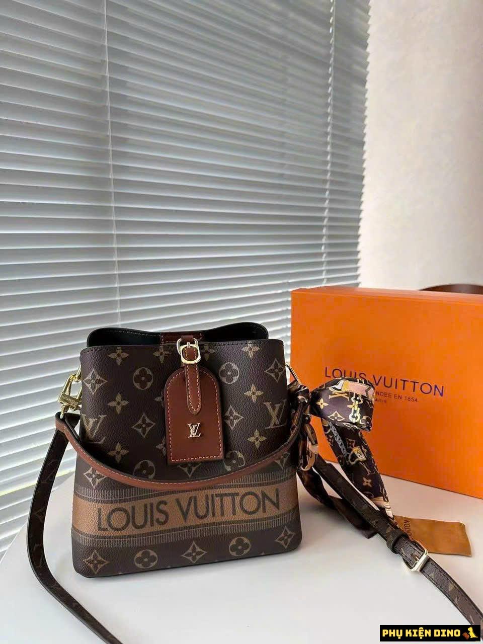 Túi Louis Vuitton LV Neo Họa Tiết Màu Nâu Fullbox Size 20 7 Túi Louis Vuitton LV Neo Họa Tiết Màu Nâu Fullbox Size 20