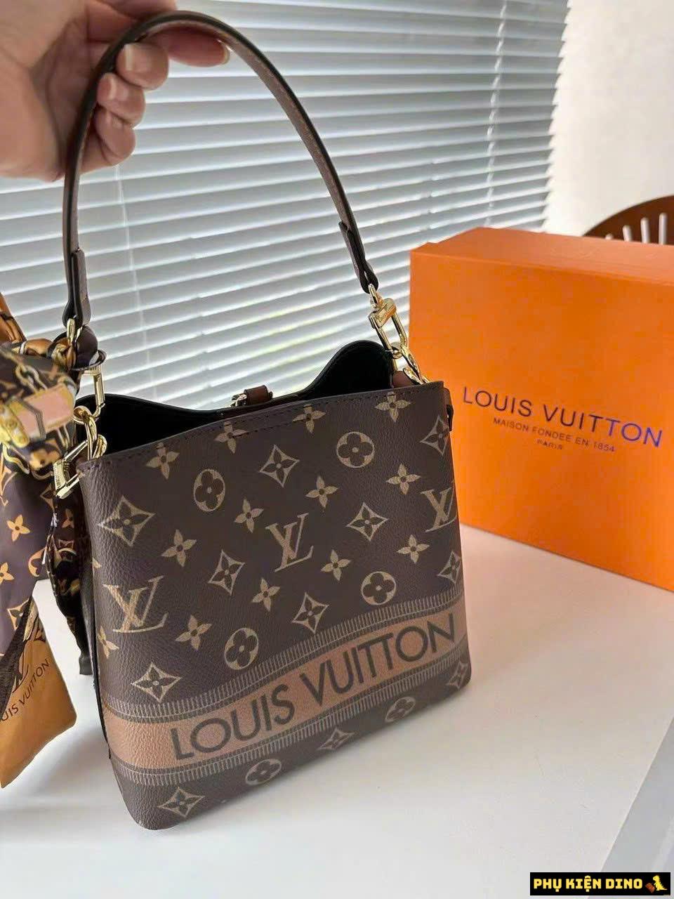 Túi Louis Vuitton LV Neo Họa Tiết Màu Nâu Fullbox Size 20 5 Túi Louis Vuitton LV Neo Họa Tiết Màu Nâu