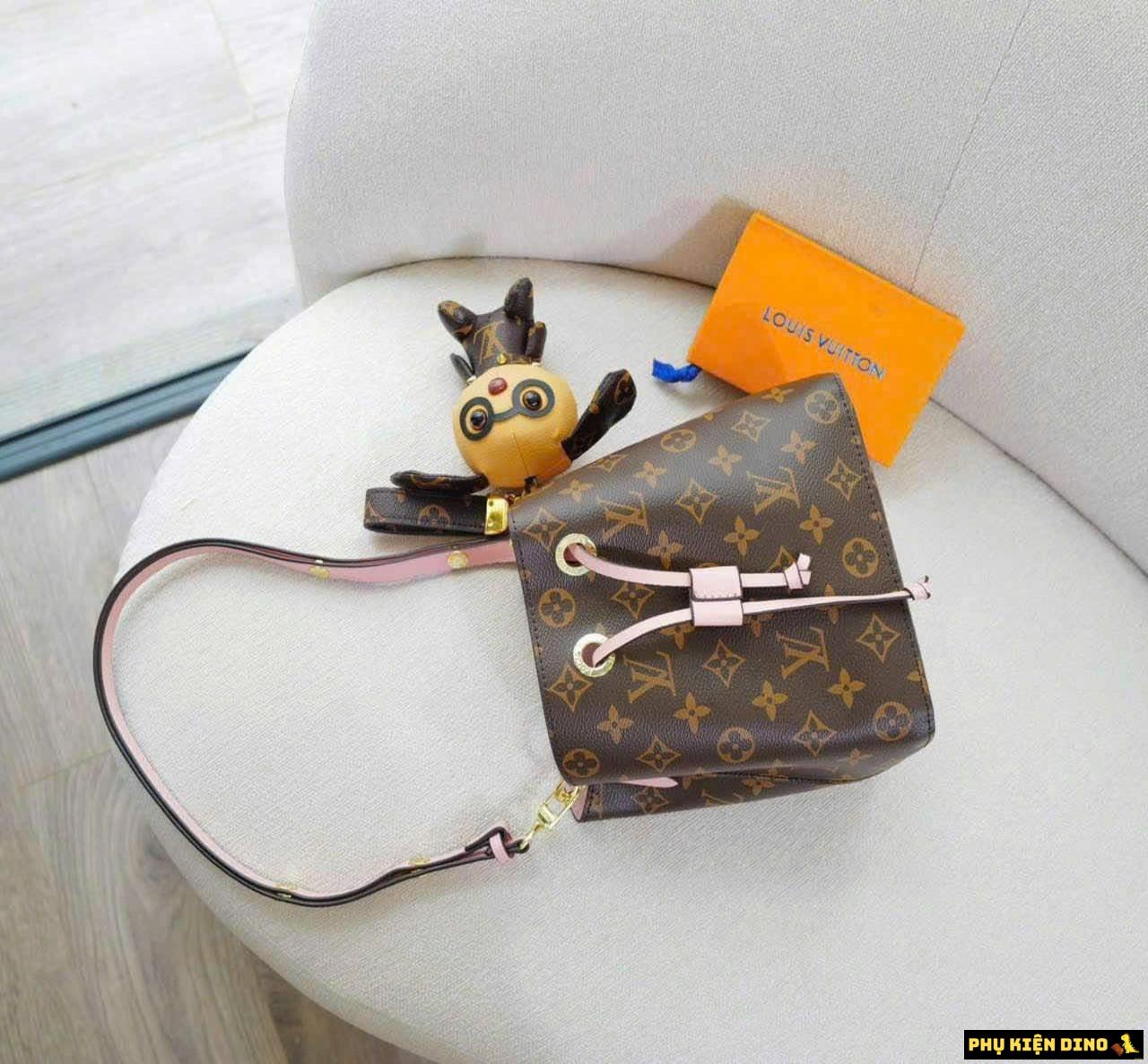 Túi Louis Vuitton LV Néonoé MM M44020 3 Túi Louis Vuitton LV Néonoé Pink Pastel Dây Hồng