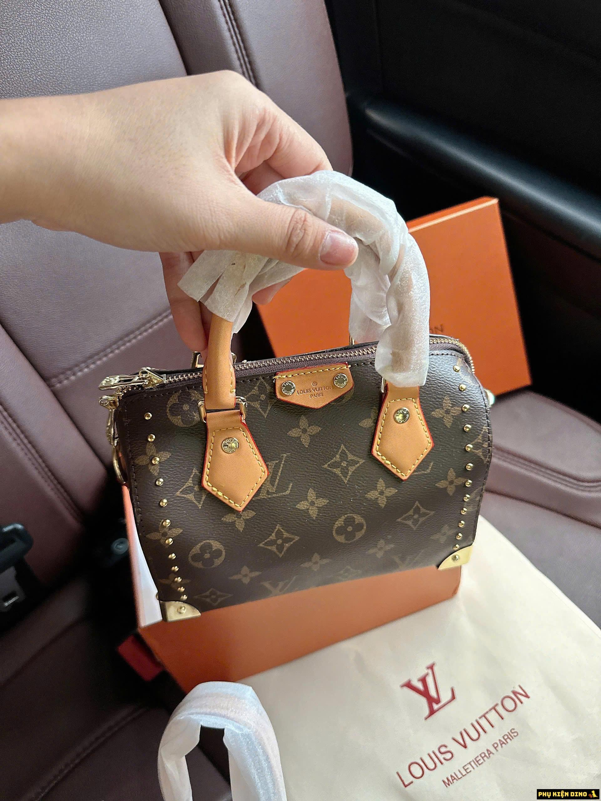 Túi Xách Nữ Louis Vuitton LV Speedy Trunk 20 M13146 8 Túi Xách Nữ Louis Vuitton LV Speedy Trunk Brown