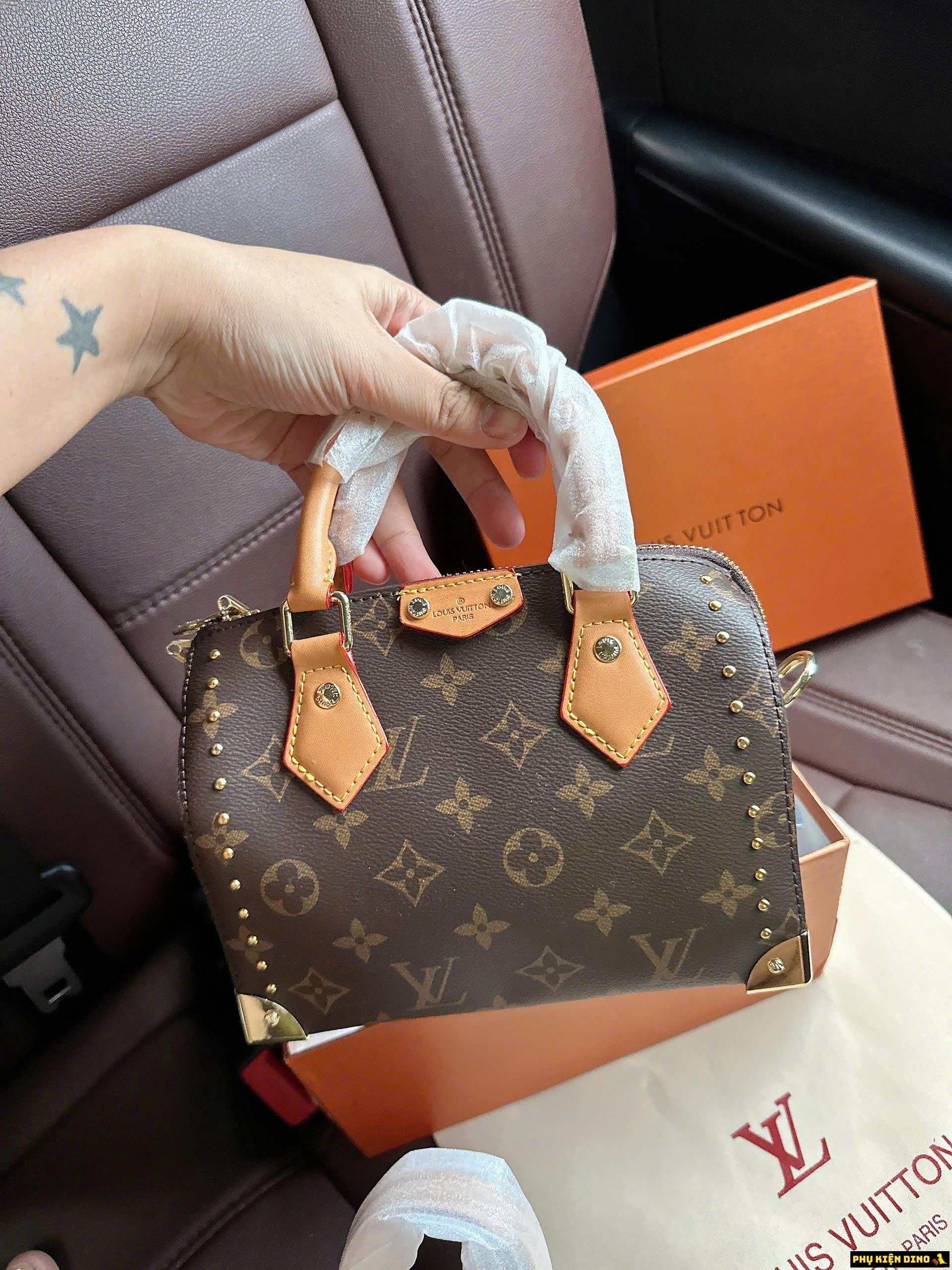 Túi Xách Nữ Louis Vuitton LV Speedy Trunk 20 M13146 7 Túi Xách Nữ Louis Vuitton LV Speedy Trunk Quai Nâu