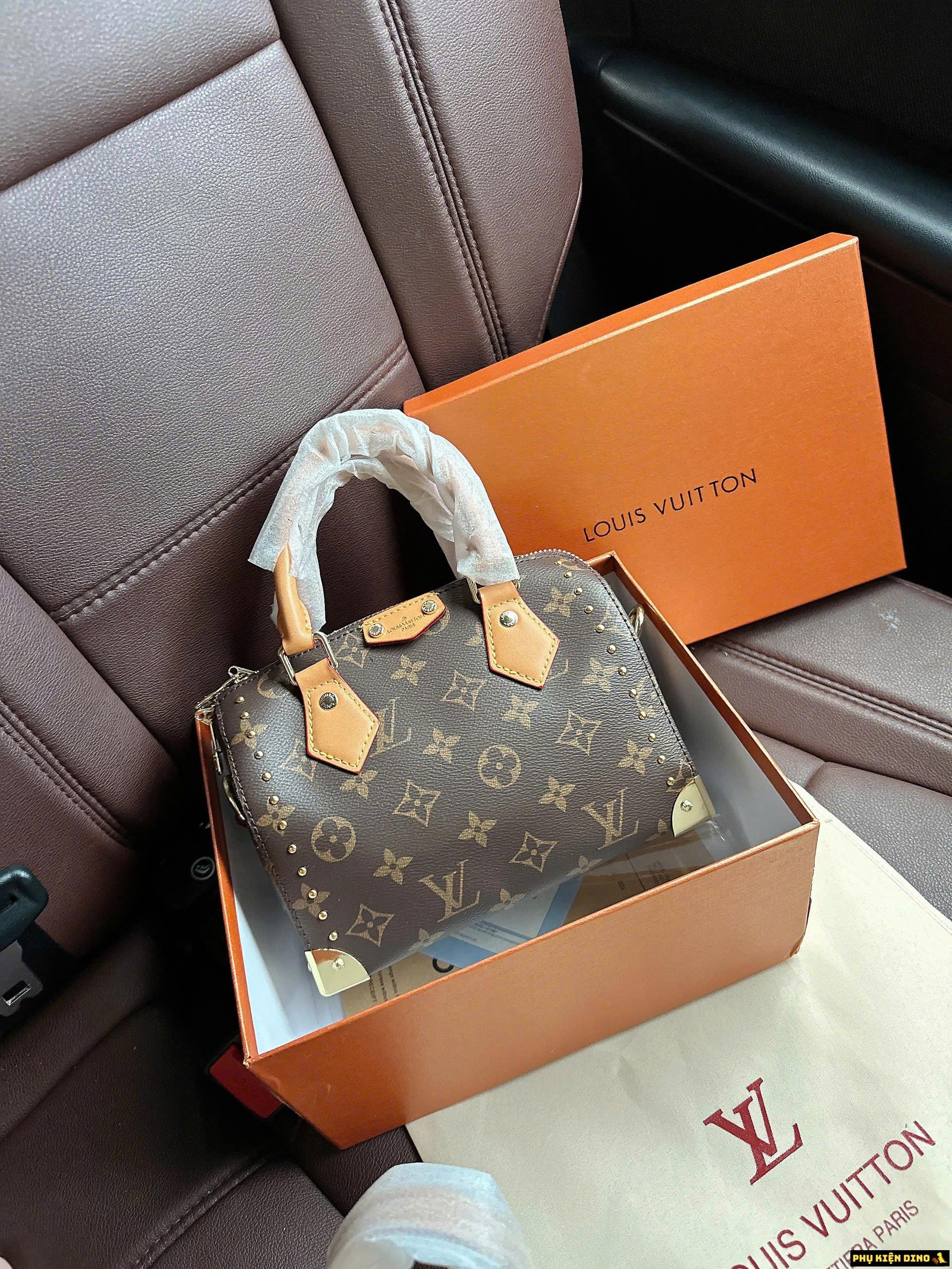 Túi Xách Nữ Louis Vuitton LV Speedy Trunk 20 M13146 6 Túi Xách Nữ Louis Vuitton LV Speedy Trunk Viền Đinh