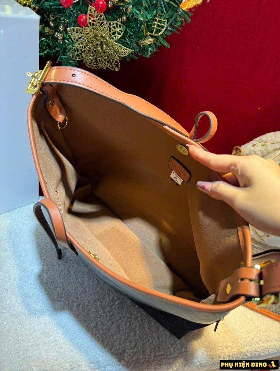 Túi Celine Leather Brown Nâu Fullbox 9 Bên Trong Túi Túi Celine Leather Brown Nâu