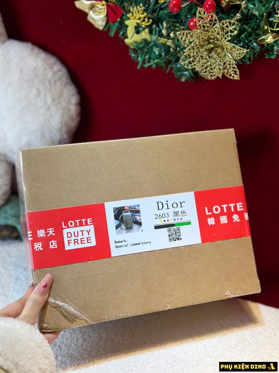 Túi Đựng Điện Thoại Dior Màu Đen Trắng Fullbox 14 Hộp 2 Lớp Túi Dior