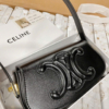 Túi Celine Đeo Vai Kèm Dây Đeo Size 22 Màu Trắng Đen 21 tui celine black mau den
