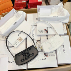 Túi Celine Đeo Vai Kèm Dây Đeo Size 22 Màu Trắng Đen