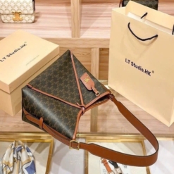 Túi Celine Leather Brown Nâu Fullbox