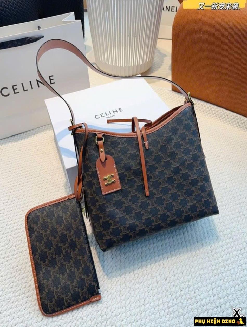Túi Celine Leather Brown Nâu Fullbox 5 Túi Celine Leather Brown Nâu
