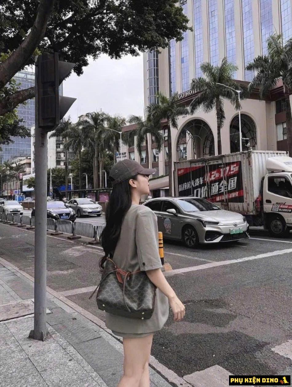 Túi Celine Leather Brown Nâu Fullbox 2 Túi Celine Nâu