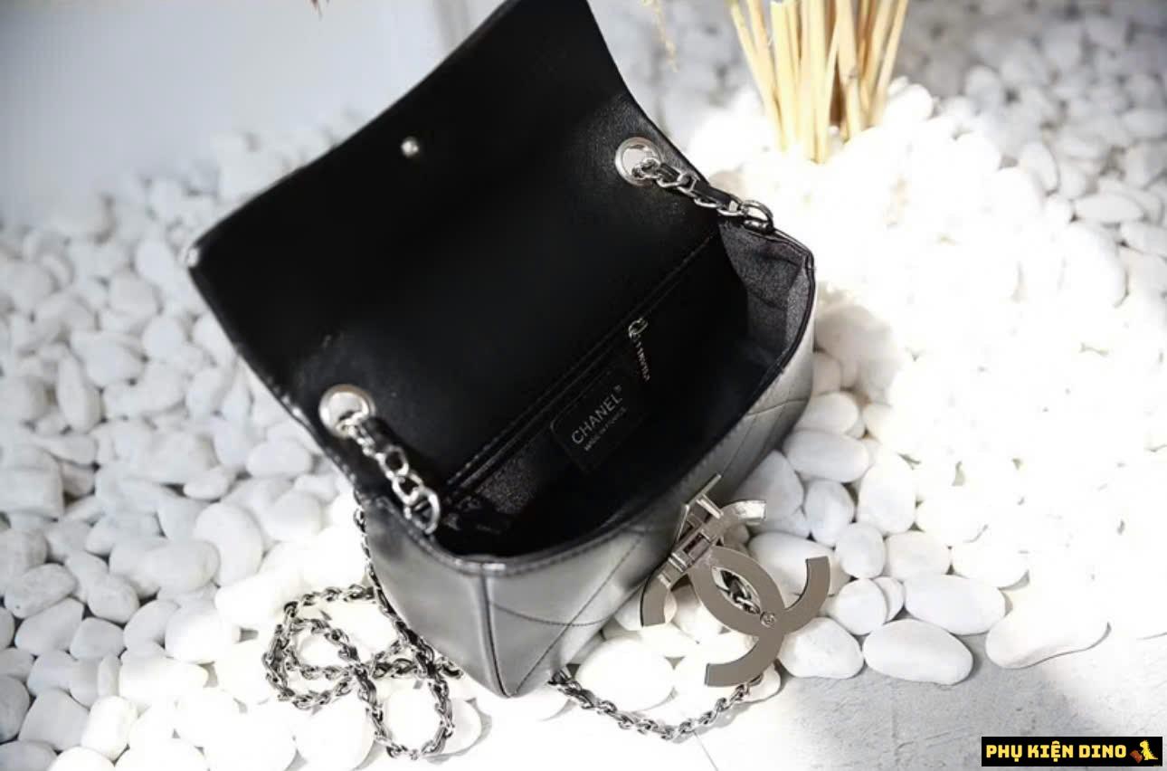 Túi Chanel 2005 Black Giant Flap Bag - Túi Chanel Màu Đen Khóa Bạc 6 Túi Chanel Black Silver
