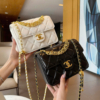 Túi Chanel Flap Bag Calfskin Túi Chanel Dây Rút Trắng Đen Đỏ 17 Túi Chanel Flap Bag Calfskin Dây Rút