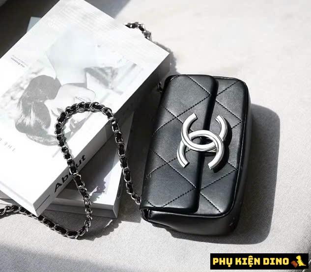 Túi Chanel 2005 Black Giant Flap Bag - Túi Chanel Màu Đen Khóa Bạc 4 Túi Chanel Màu Đen Khóa Bạc
