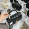Túi Chanel Classic Màu Đen Logo Vàng Màu Trắng Đen 13 Túi Chanel Màu Đen Trần Trám