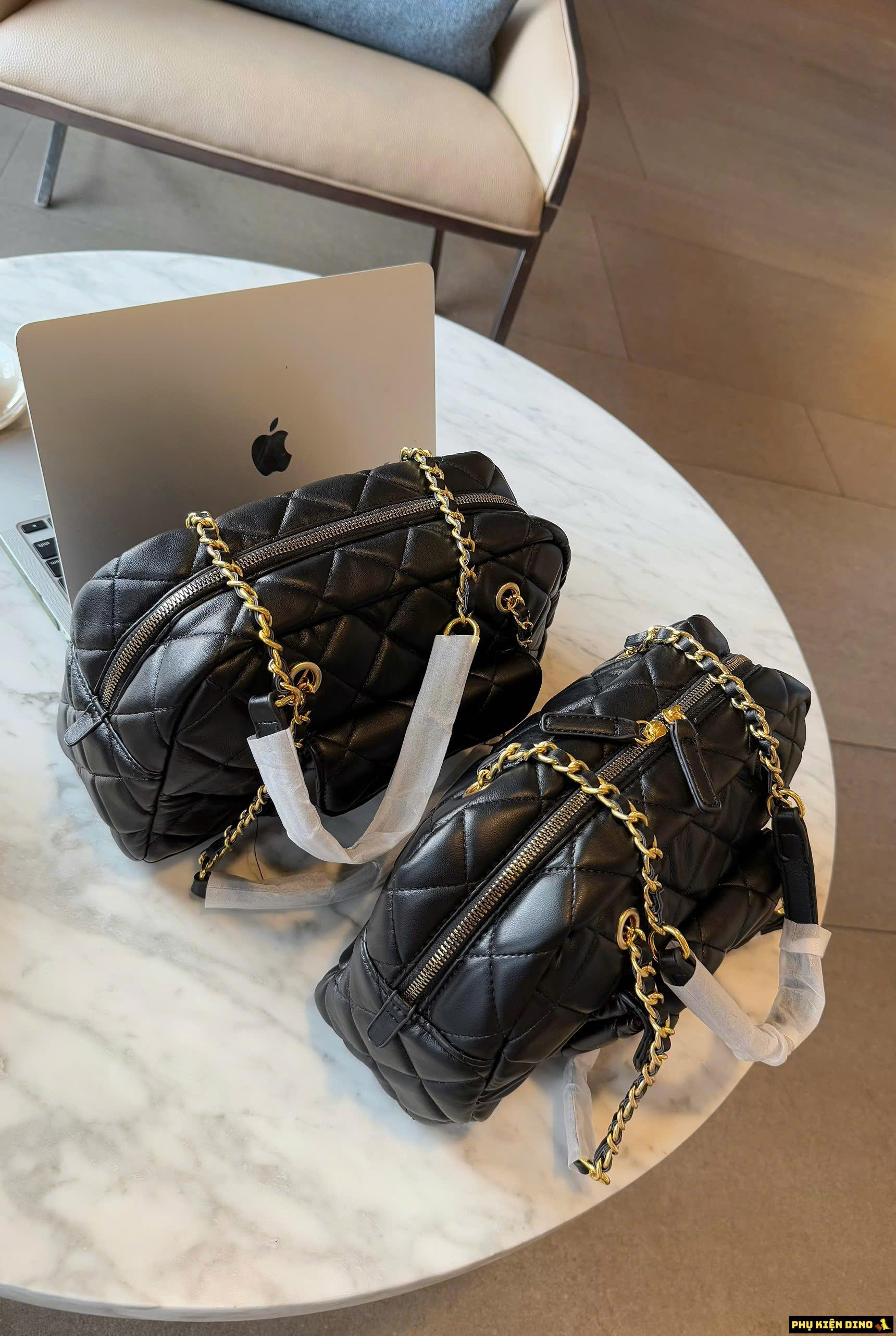 Túi Chanel Maxi Bowling Black Size 23 6 Túi Chanel Maxi Bowling