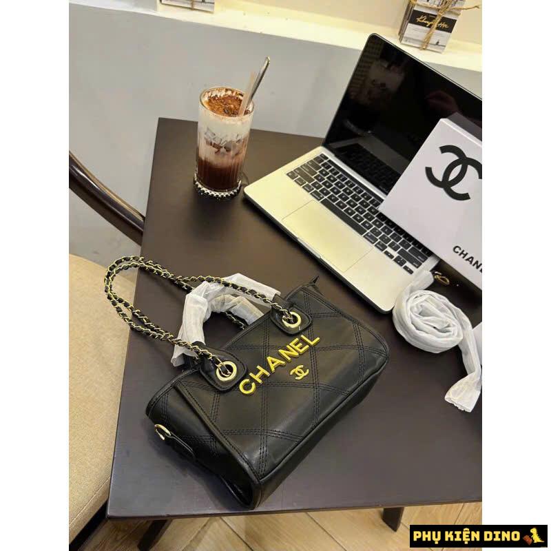 Túi Xách Tay Đeo Chéo Chanel Tote Mini Black 6 Túi Chanel Tote màu Đen Nhỏ