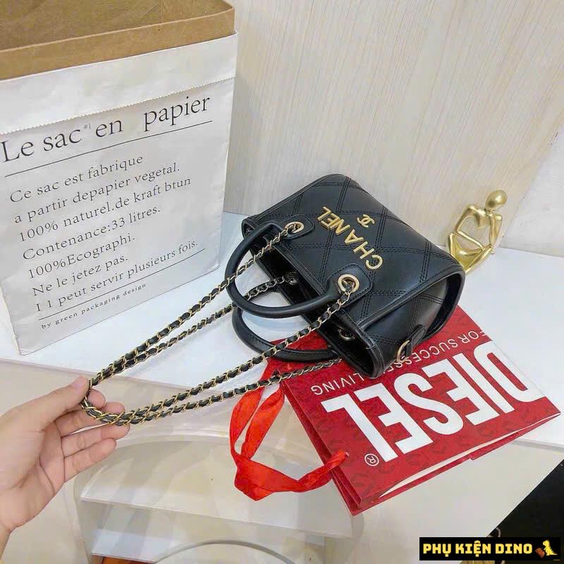 Túi Xách Tay Đeo Chéo Chanel Tote Mini Black 5 Túi Chanel Tote Mini Black