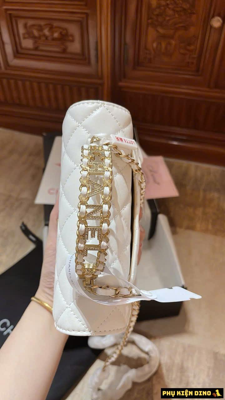 Túi Xách Nữ Chanel Woc Quai Kiềng Size 20 Fullbox 2 Màu Trắng Đen 12 Túi Chanel Woc Quai Kiềng Màu Trắng