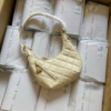 Túi Charles & Keith CNK Swing Padlock Quilted Crescent Bag 14 Túi CNK Swing Padlock Quilted Crescent White Cream Bag
