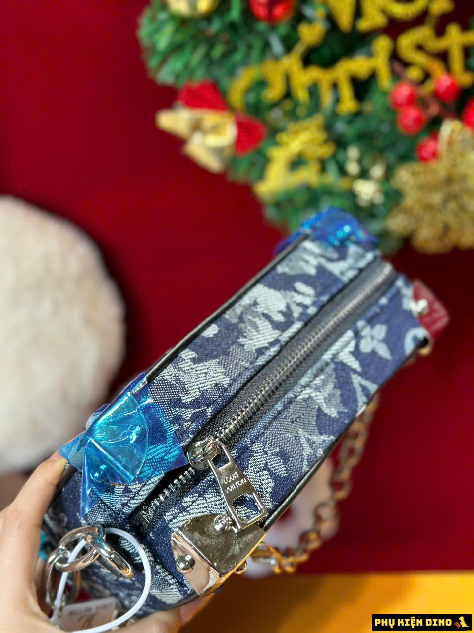 Túi Đeo Chéo Louis Vuitton LV Mini Soft Trunk Denim Nâu Đen 10 Túi Đeo Chéo Louis Vuitton LV Denim