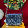 Túi Đeo Chéo Louis Vuitton LV Mini Soft Trunk Denim Nâu Đen 17 Túi Đeo Chéo LV Denim