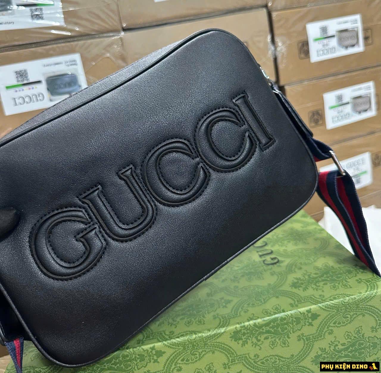 Túi Đeo Chéo Nam Gucci 3 Màu Fullbox 13 Túi Đeo Chéo Nam Gucci Black Dáng Vuông