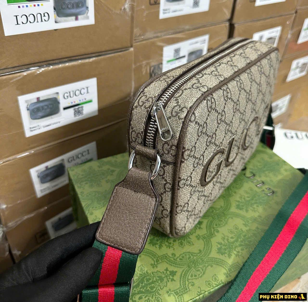 Túi Đeo Chéo Nam Gucci 3 Màu Fullbox 11 Túi Đeo Chéo Nam Gucci Brown Dáng Vuông
