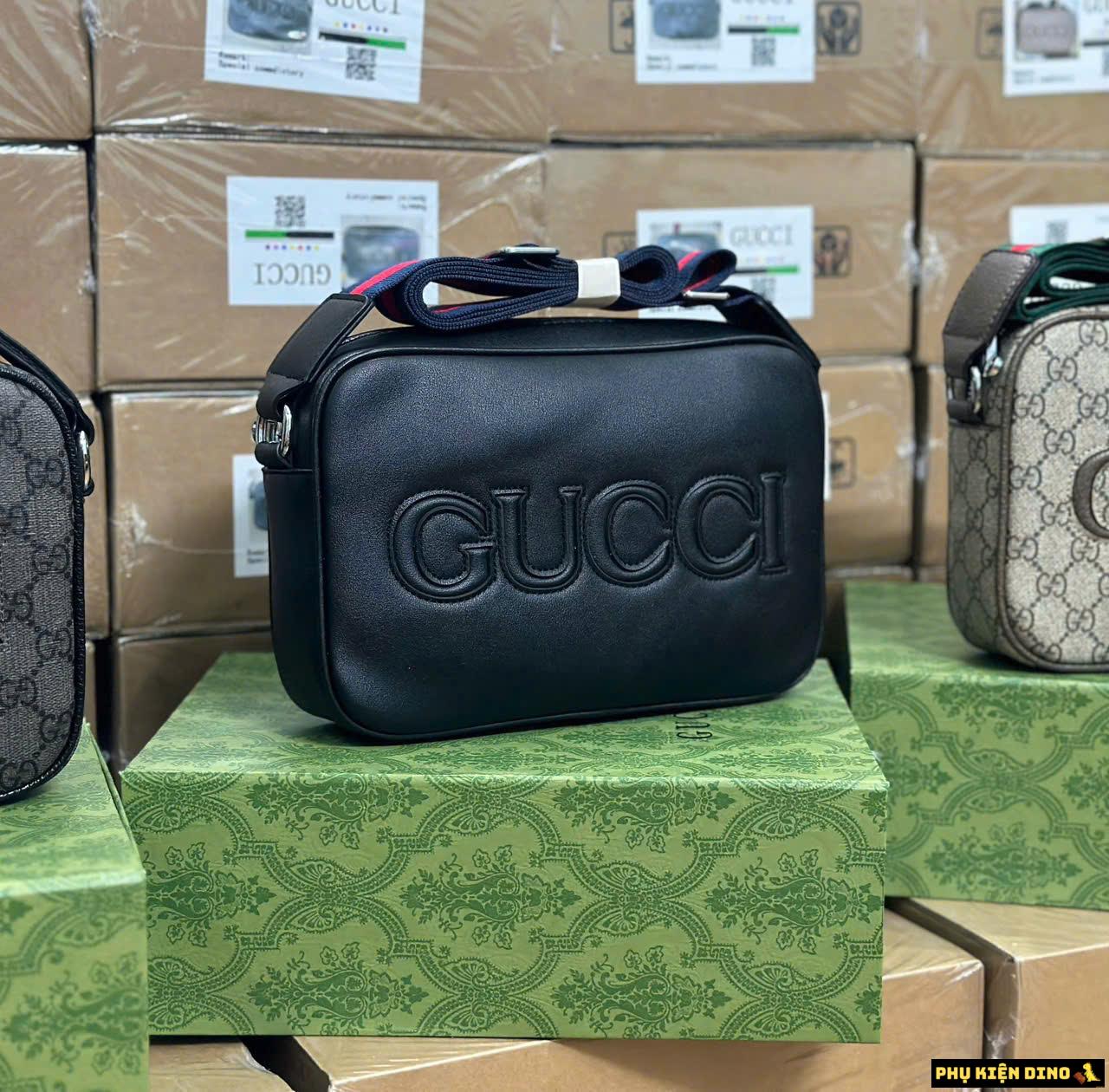 Túi Đeo Chéo Nam Gucci 3 Màu Fullbox 9 Túi Đeo Chéo Nam Gucci Đen