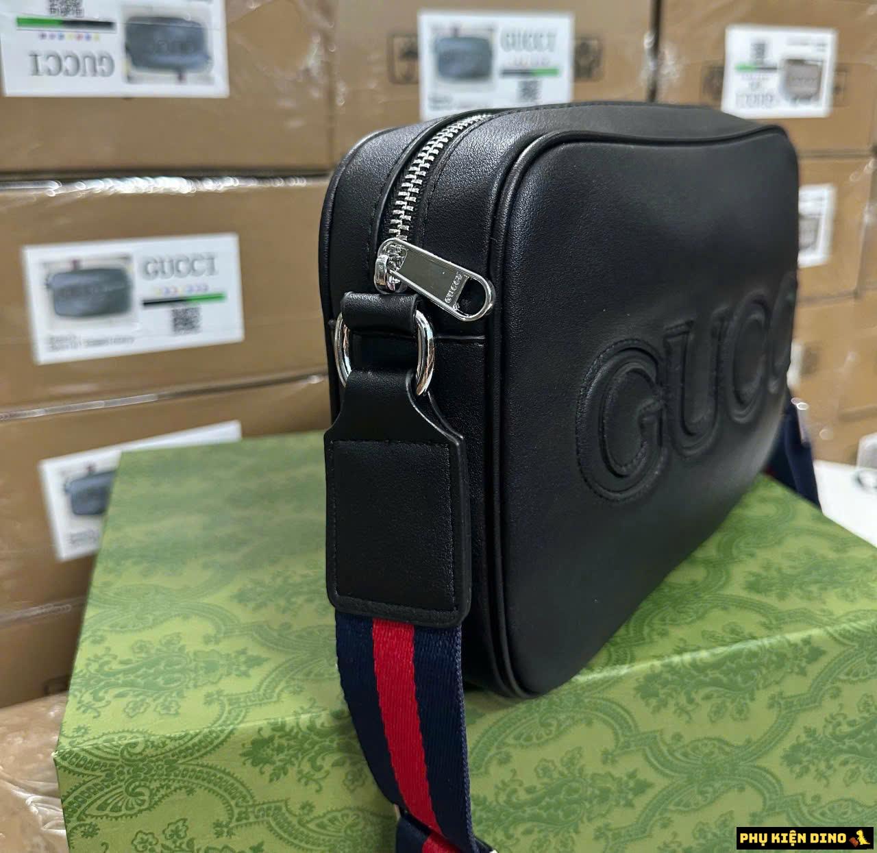 Túi Đeo Chéo Nam Gucci 3 Màu Fullbox 8 Túi Đeo Chéo Nam Gucci Màu Đen Dáng Vuông
