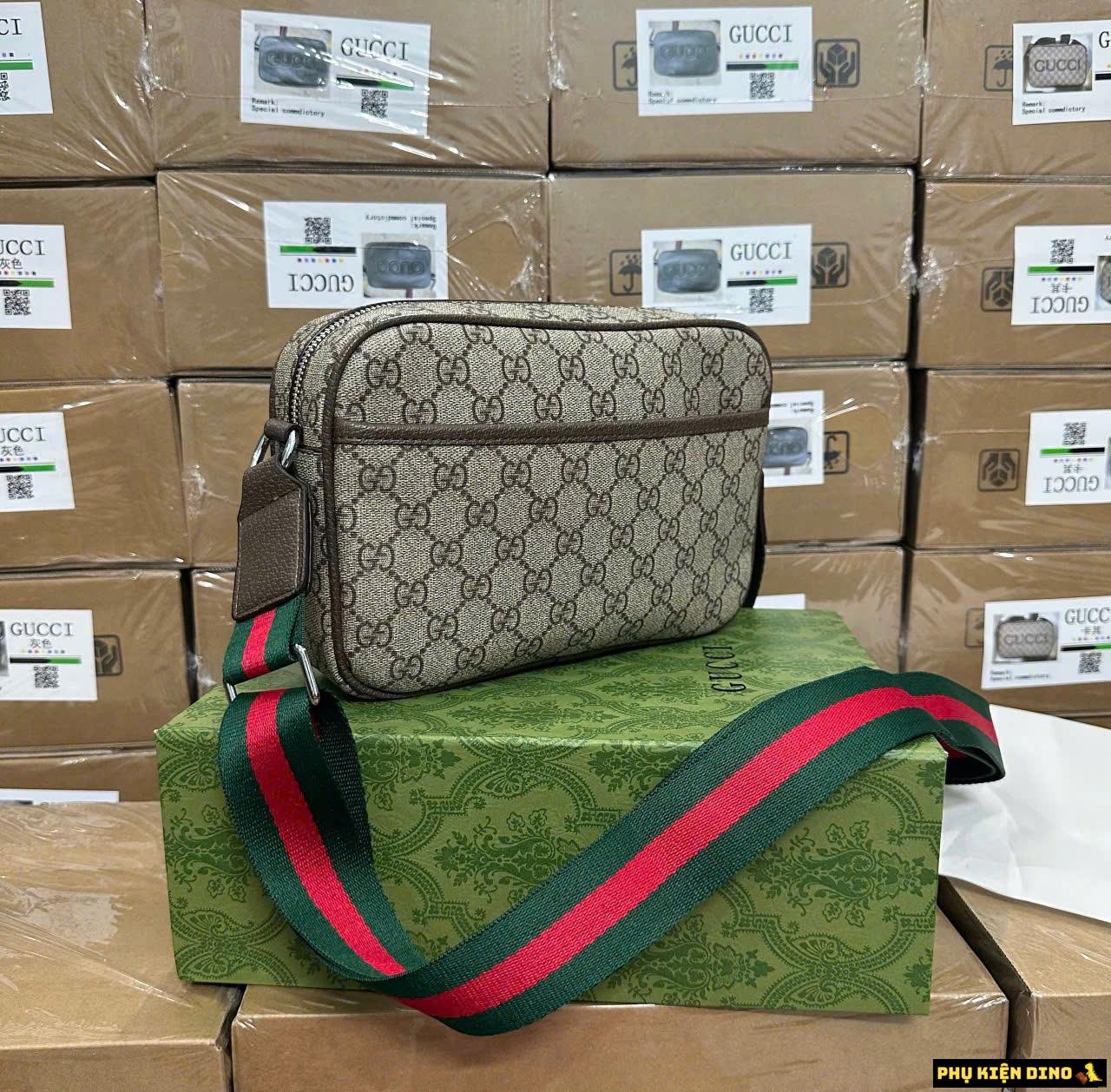 Túi Đeo Chéo Nam Gucci 3 Màu Fullbox 4 Túi Đeo Chéo Nam Gucci Nâu